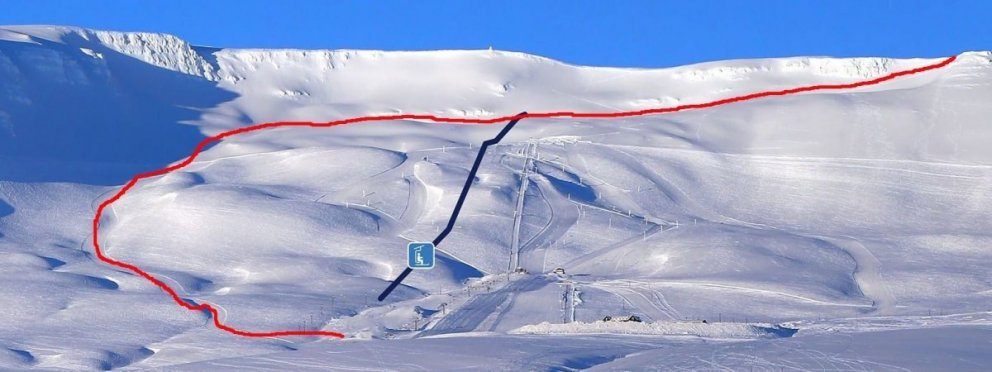 Tímabundið leyfi til aksturs vélsleða.