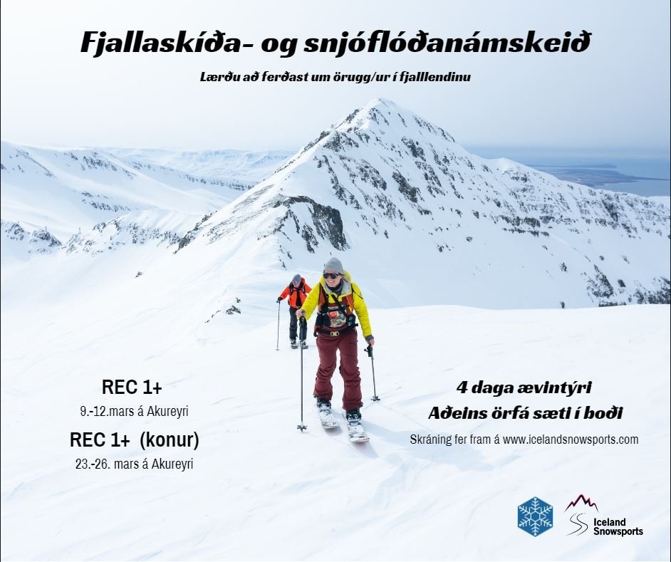 Fjallaskíða- og snjóflóðanámskeið