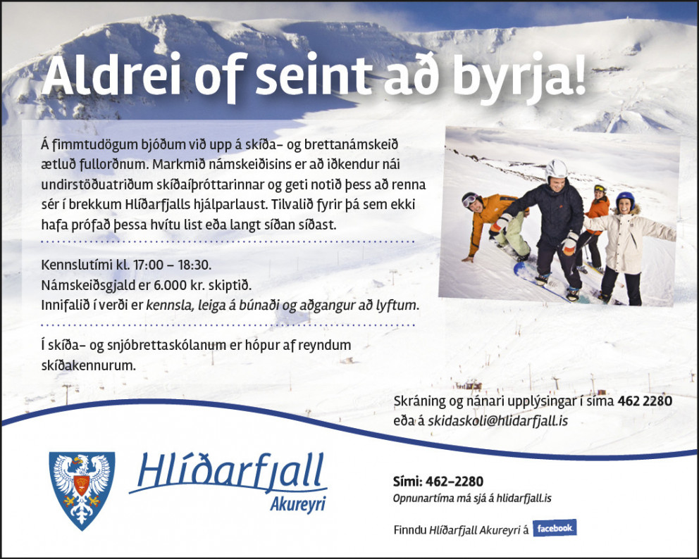 Byrjendanámskeið fyrir fullorðna