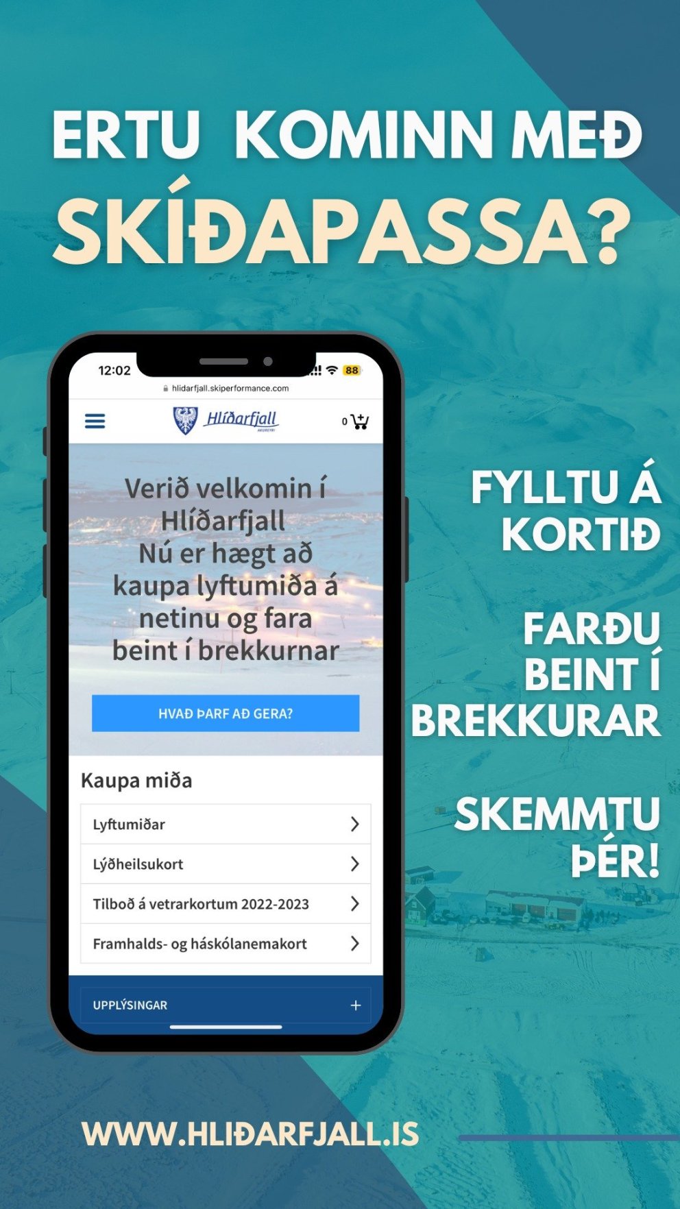 Kaupa miða á netinu