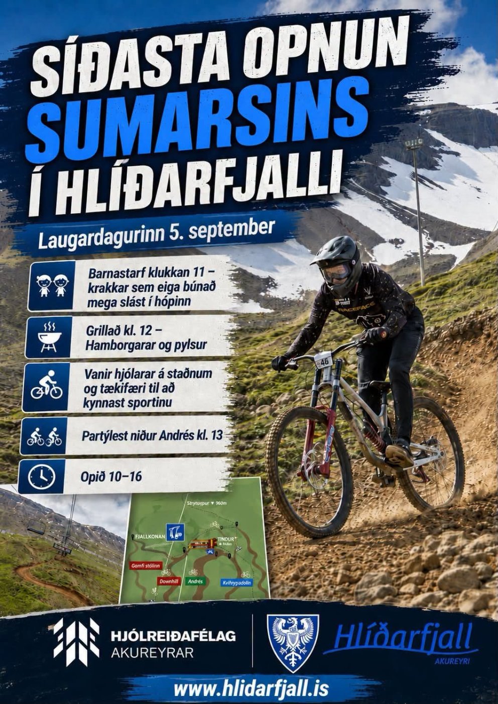 Síðasti opnunardagur sumarsins 2026