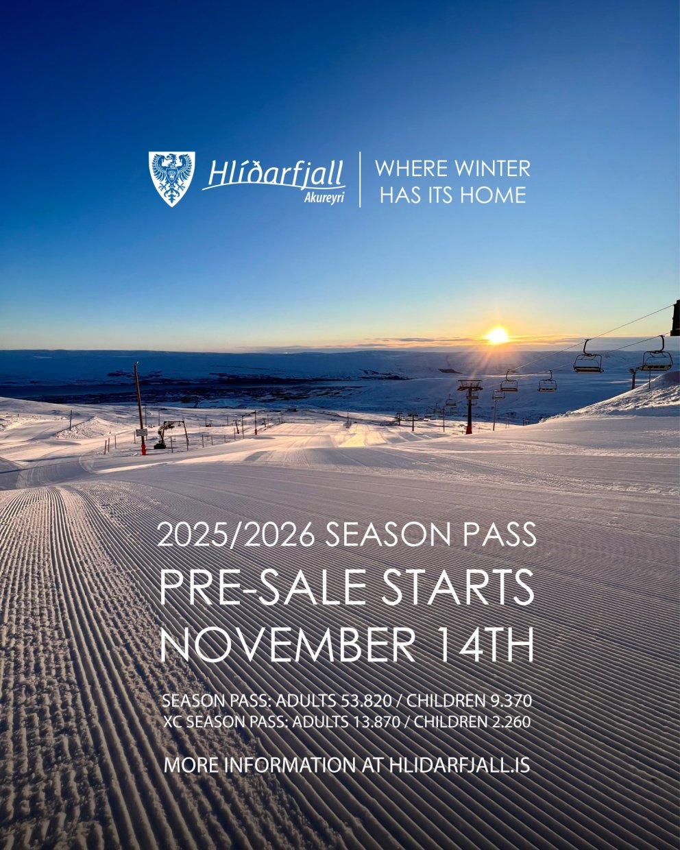2025/2026 Season pass pre-sale starts November 14th