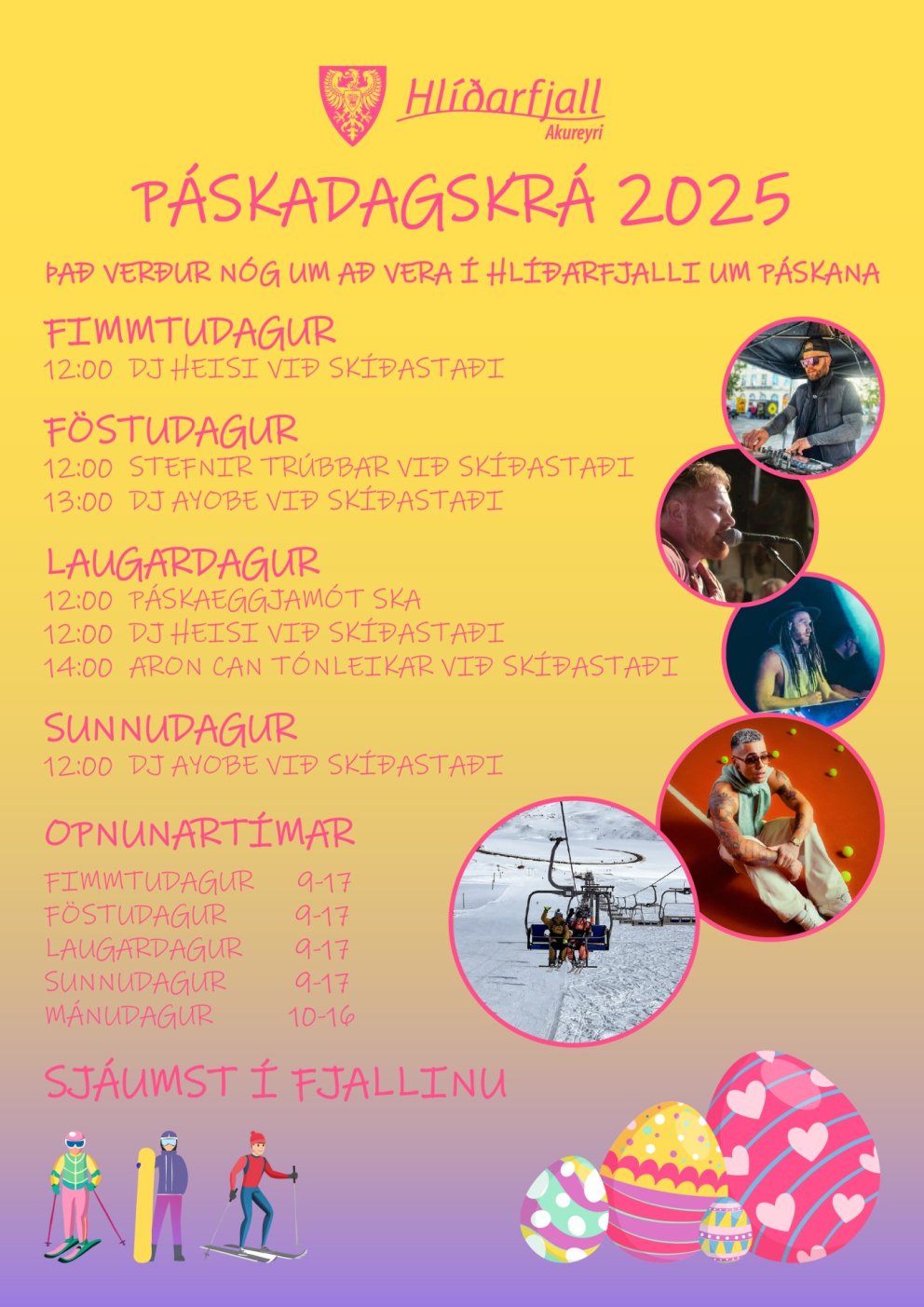 Páskar í Hlíðarfjalli 2025