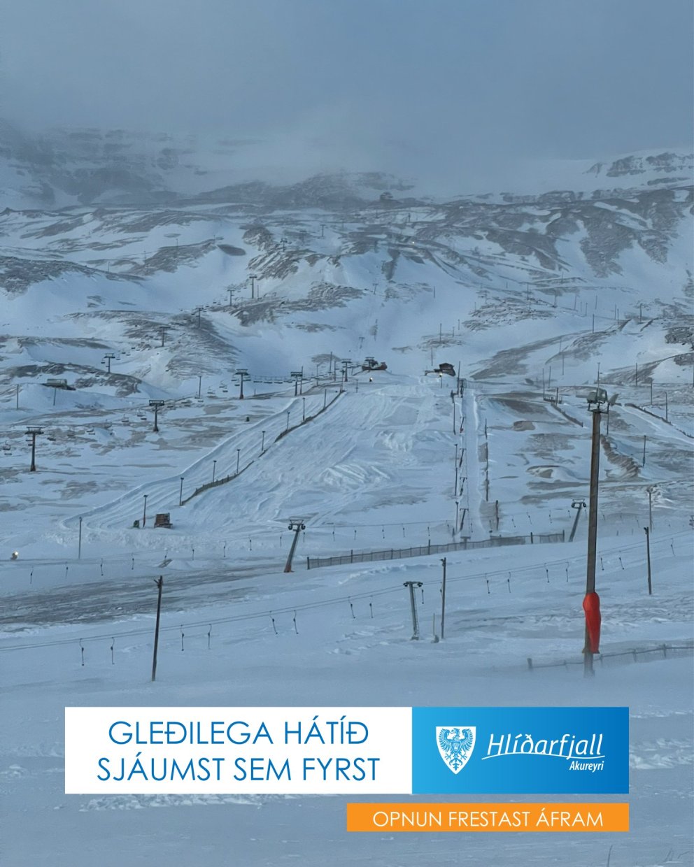 Gleðilega hátíð - Opnun frestast áfram