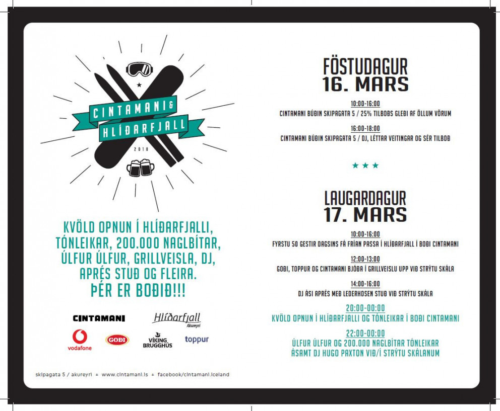 Fjör í Hlíðarfjalli í dag og fram á kvöld!