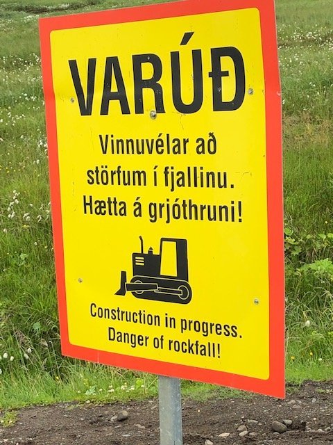 Sýnið aðgát og varúð vegna framkvæmda